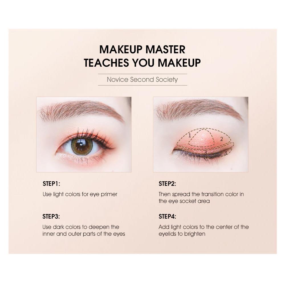 O.TWO.O, Morocco Series 4 Color Eye Shadow Matte & Shimmer Color