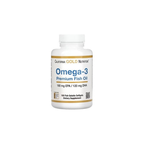 California Gold Nutrition Omega 3 Premium Fish Oil 180 EPA 120