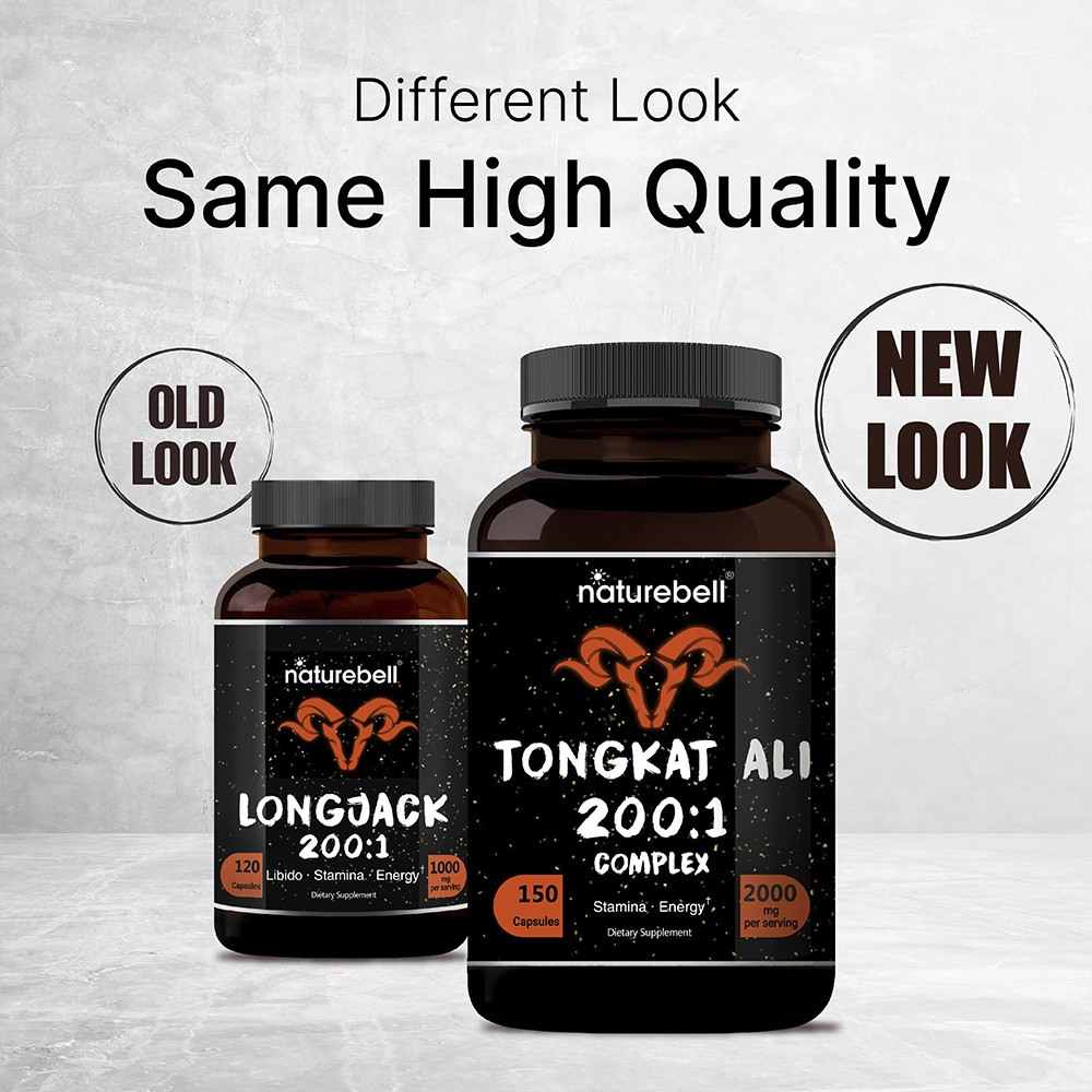 Nature Supplements LONGJACK Male Potency Capsules - Testosterone Booster With Tongkat Ali & Tribulus