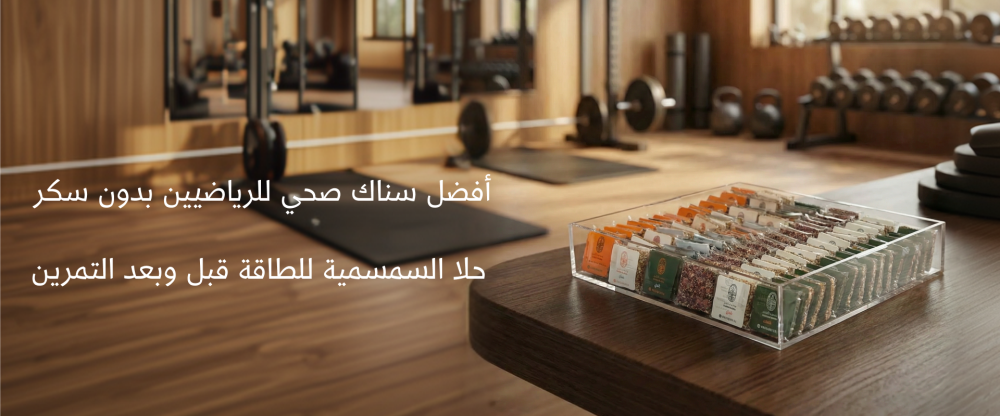 أفضل سناك صحي للرياضيين بدون سكر | حلا السمسمية للطاقة قبل وبعد التمرين