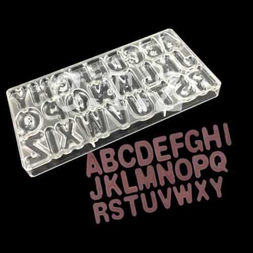 قالب شوكولا احرف