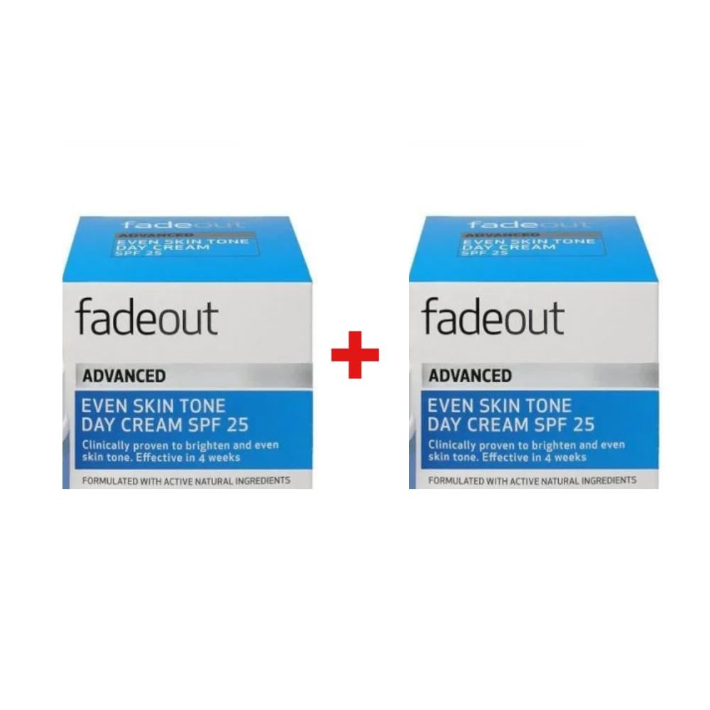 عرض حبة وحبة مجانًا Fade Out كريم نهاري متطور حتى لون البشرة بعامل حماية 25 50ml