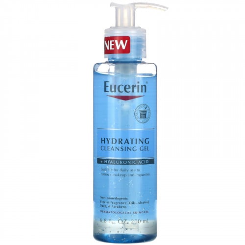 Eucerin جل التنظيف المرطب + حمض الهيالورونيك، 200...