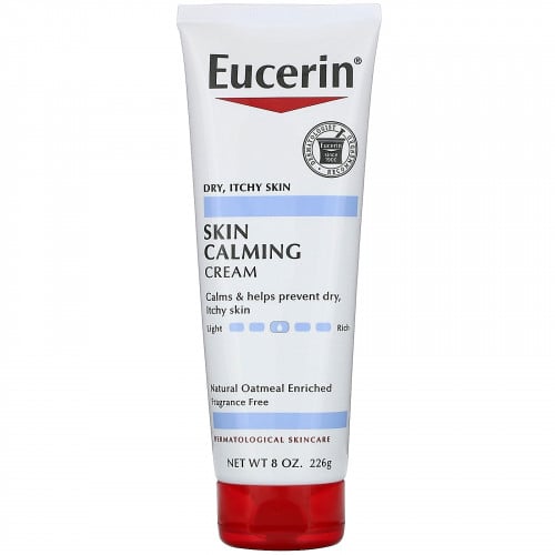 Eucerin كريم تلطيف البشرة، خالٍ من العطور، يهدئ حك...
