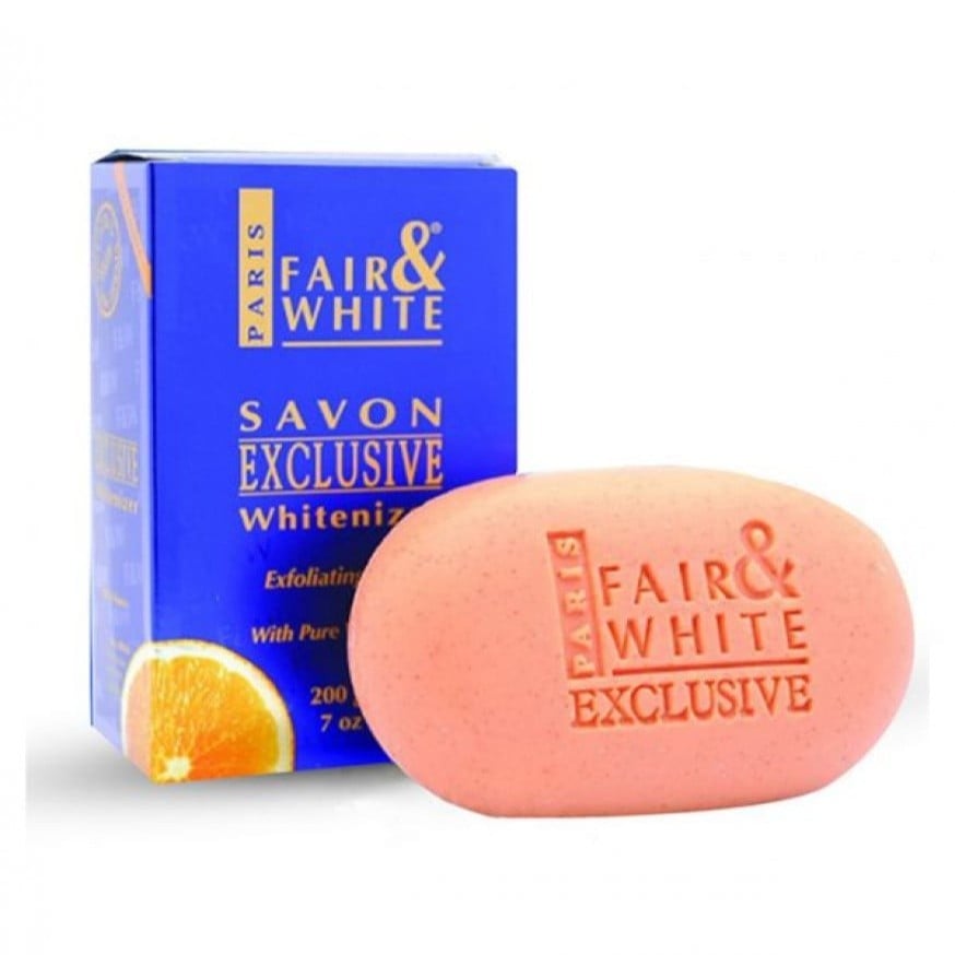 صابون ايكسكلوسيف لتبيض وتفتيح الجسم بفيتامين سي من فير اند وايت 200ج