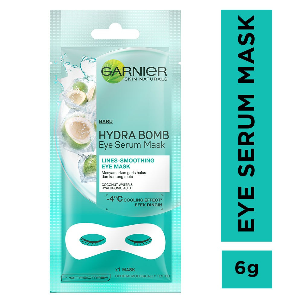 Zwembad Inhalen persoon Garnier Hydra Bomb Eye Serum Mask - Coconut Water - عناية الكون cooncare