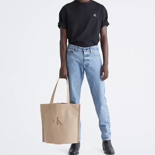 Calvin Klein Monogram Logo Pinched Tote Bag كالفن...