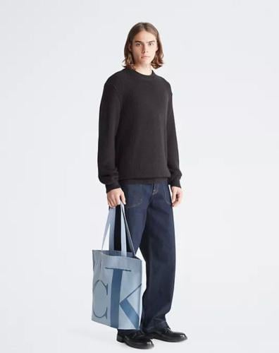 Calvin Klein Monogram Logo Pinched Tote Bag كالفن...