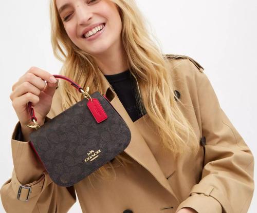 كوتش شنطه ميني Lysa Top Handle Bag In Signature Ca...