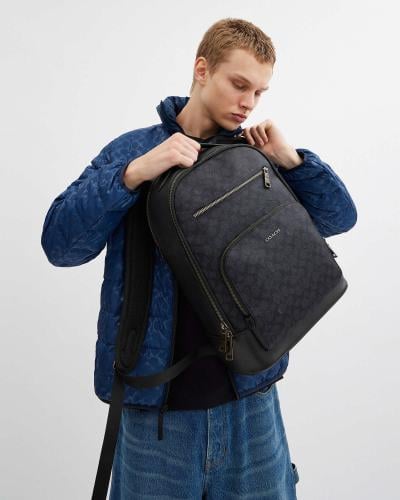 كوتش Ethan Backpack In Signature Canvas