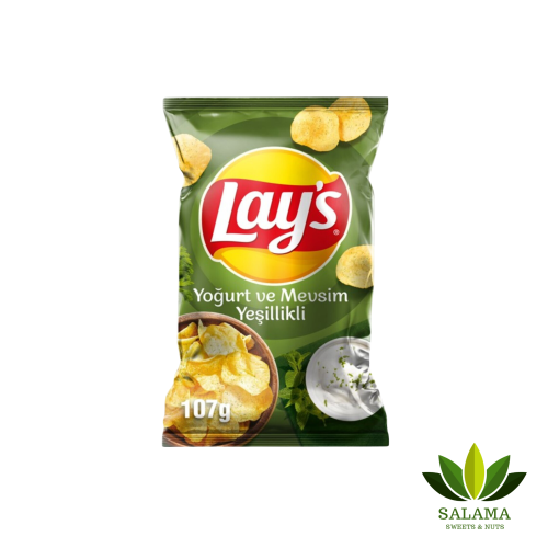 شيبس تركي بنكهة الزبادي و الورقيات LAYS