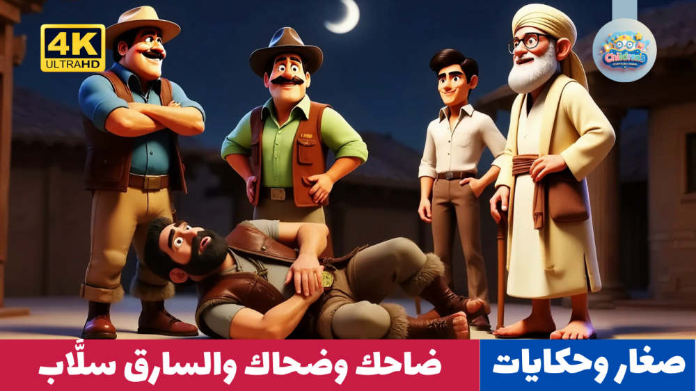 قصص أطفال: ضاحك وضحاك والسارق سلَّاب - رسوم متحركة للأطفال