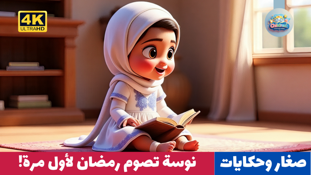قصص أطفال: نوسة تصوم رمضان لأول مرة! - رسوم متحركة للأطفال