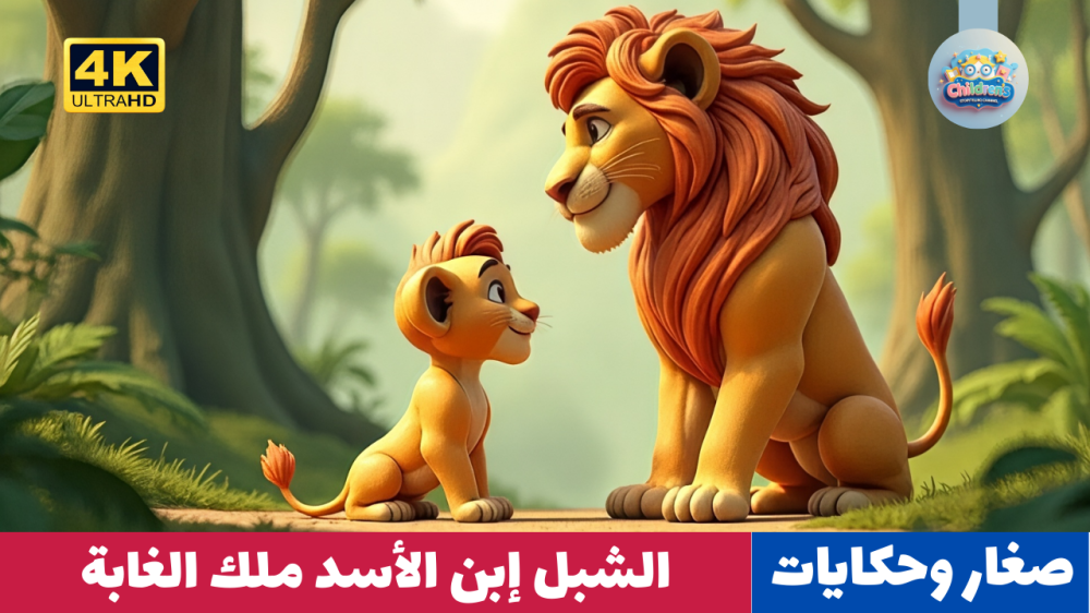 قصص أطفال: الشبل إبن الأسد ملك الغابه - رسوم متحركة للأطفال
