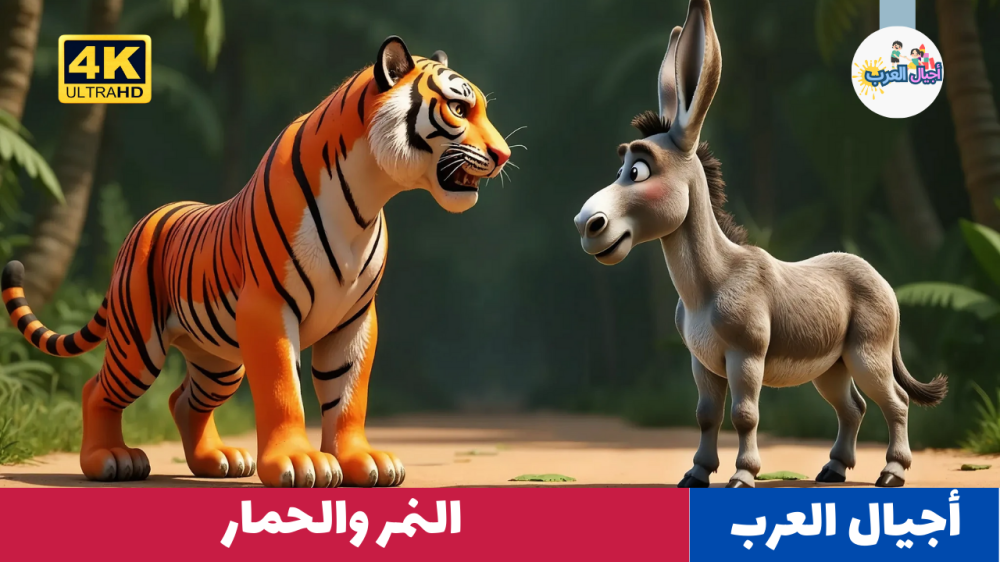 روائع قصص قبل النوم للأطفال | النمر والحمار والأسد | قصص أطفال - ر