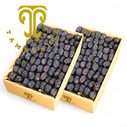 6 كيلو عجوة المدينة المنورة الفاخرة حصاد 1447هـ + هدية علبة فاخرة مشكل من تمور المدينة المنورة