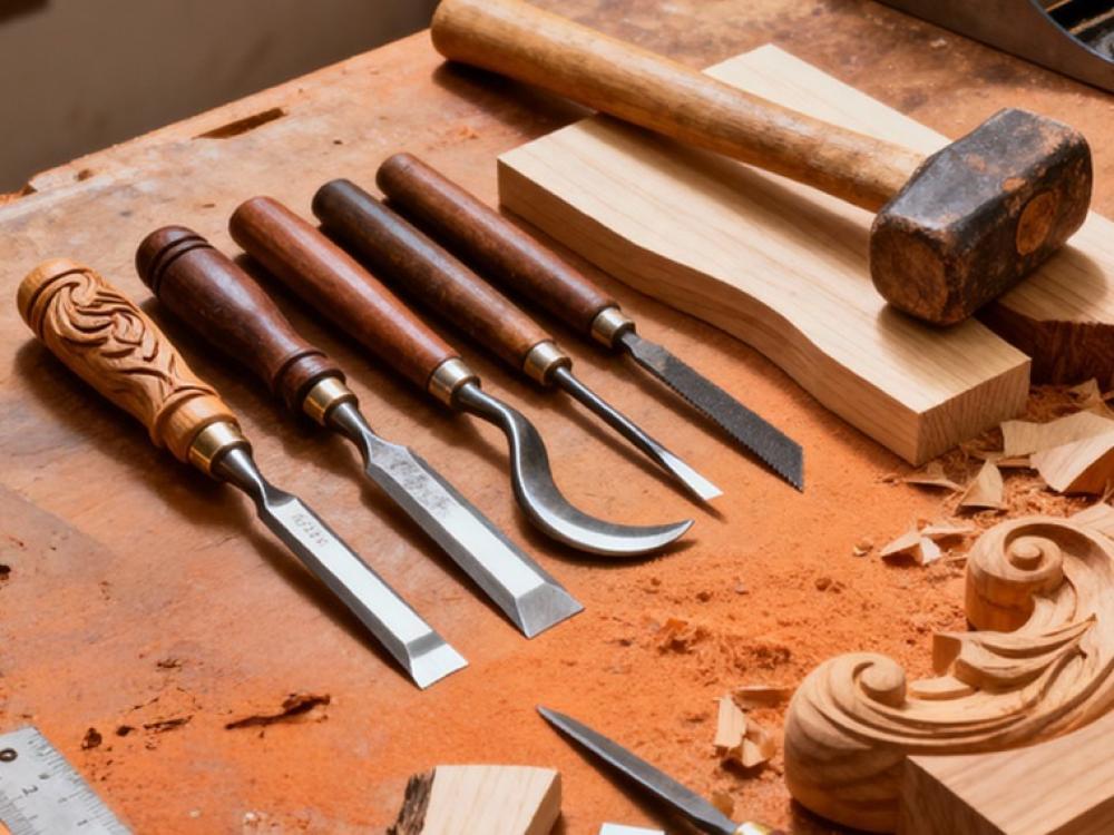 أنواع الأزاميل للأعمال الفنية واستخداماتها المختلفة في النحت والتشكيل