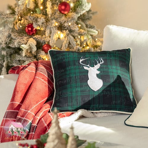 Christmas Pillow Covers 45x45cm Set Of 4 For Christmas Decorations Green  Buffalo Plaid Grinch Christmas Pillows Winter Holiday Throw Pillows  Christmas