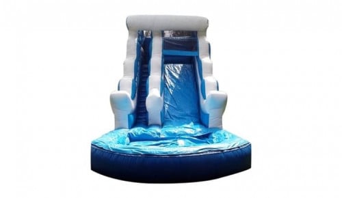 زحليقة الموج الازرق الامريكية المائية - American blue wave water slide 4*8 * 6 m