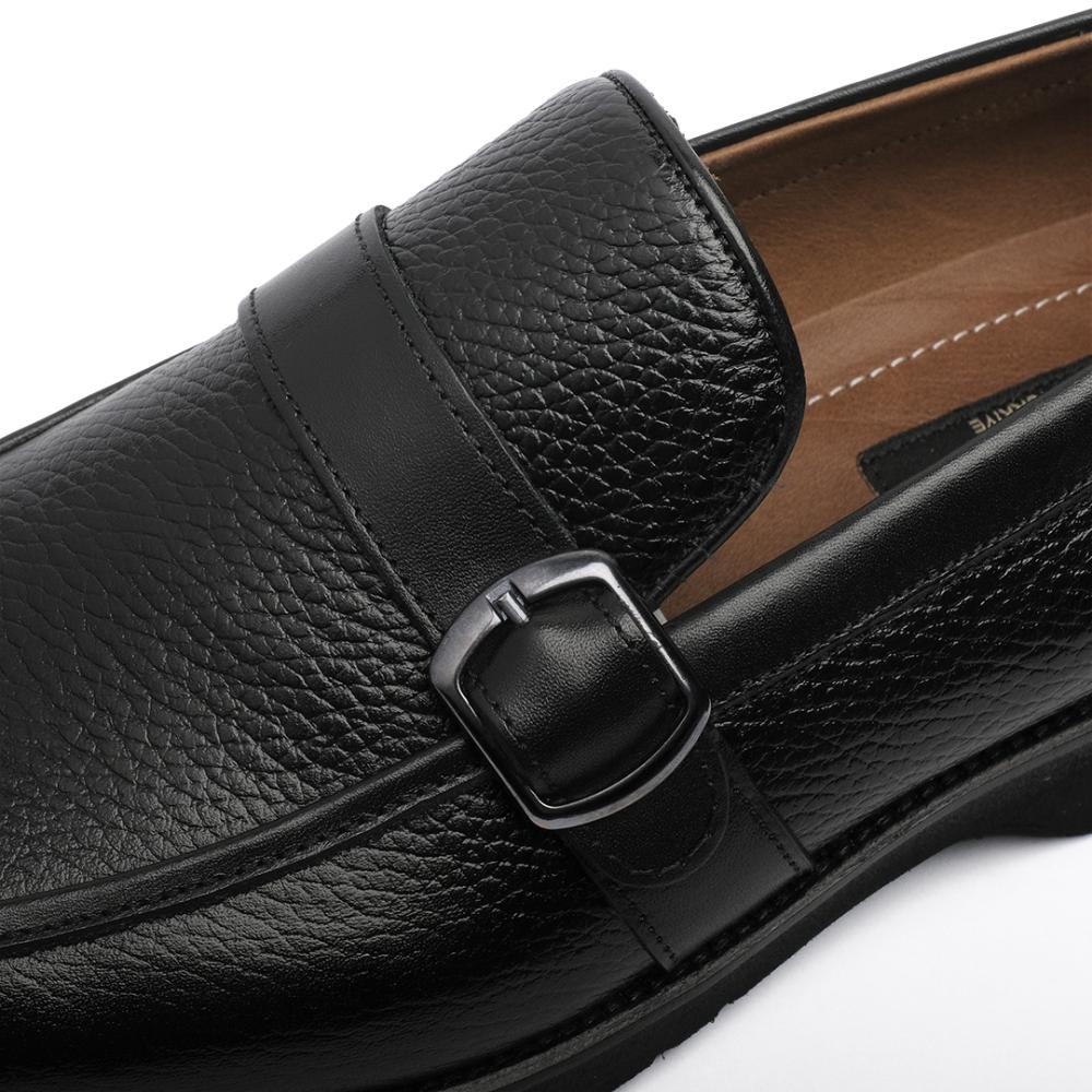 جزمة لوفر كلاسيك لون اسود  - ارضية مريحة