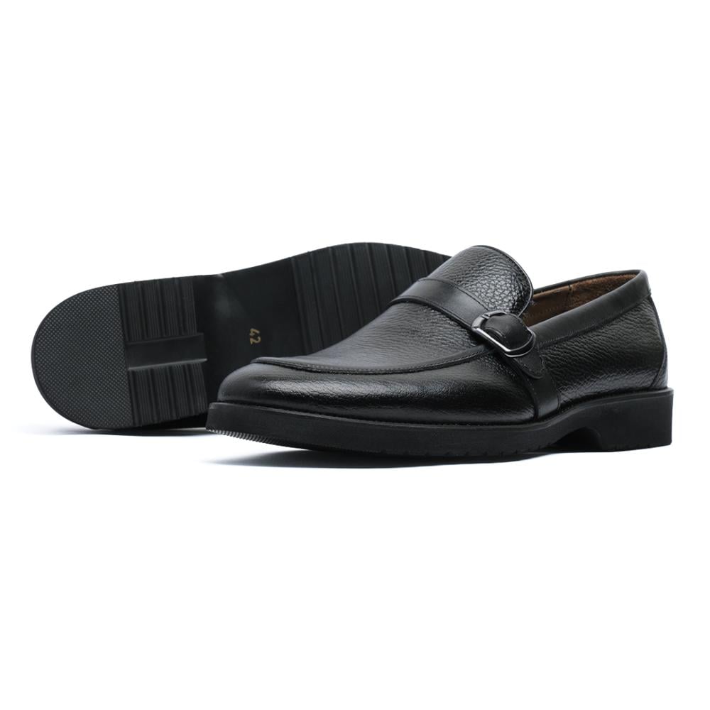 جزمة لوفر كلاسيك لون اسود  - ارضية مريحة