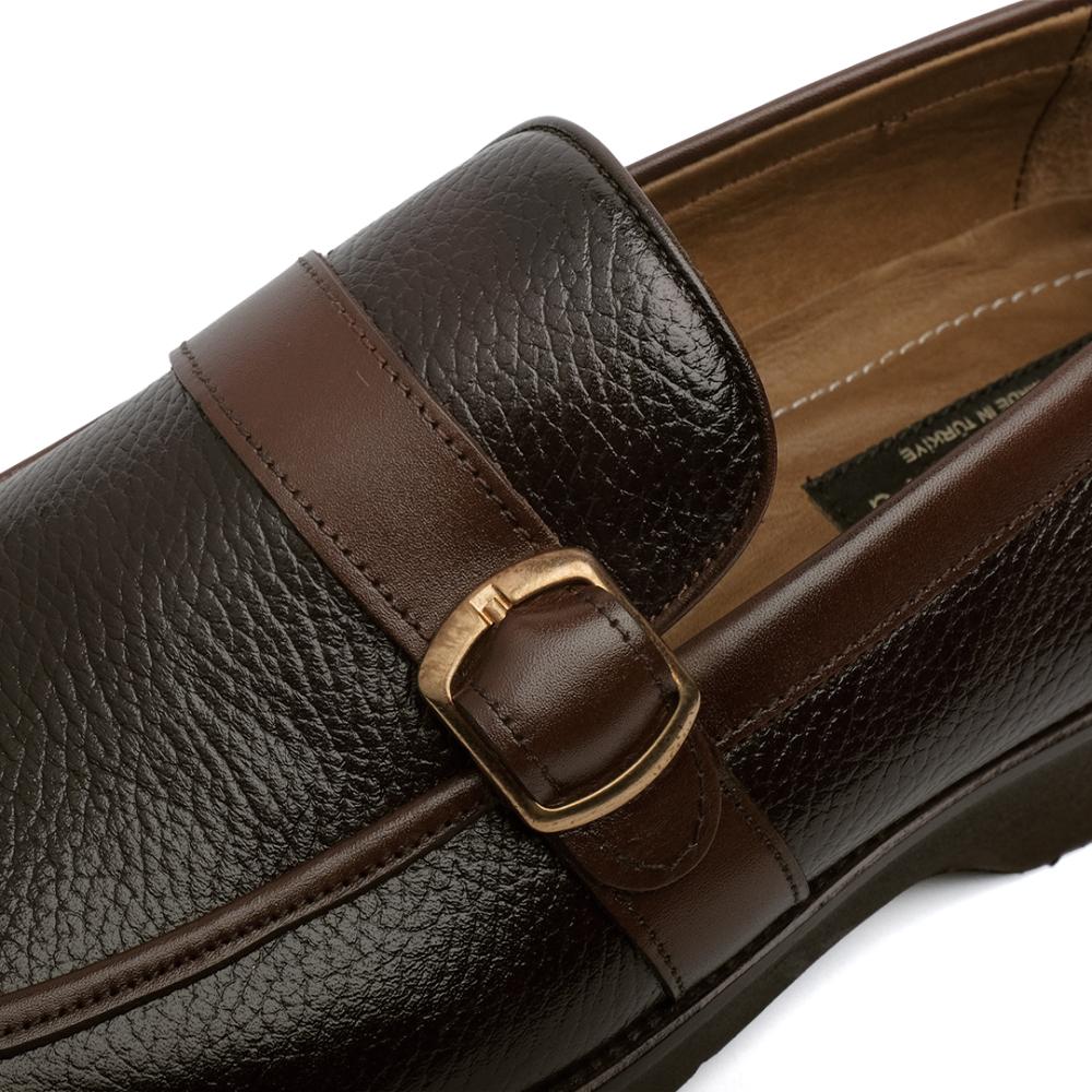 جزمة لوفر كلاسيك لون بني - ارضية مريحة