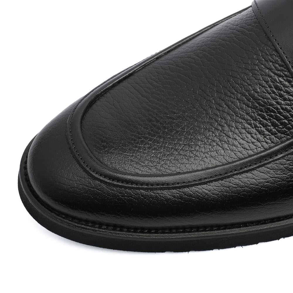 جزمة لوفر كلاسيك لون اسود  - ارضية مريحة