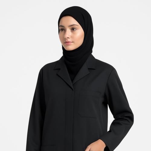 لابكوت اسود للجنسين