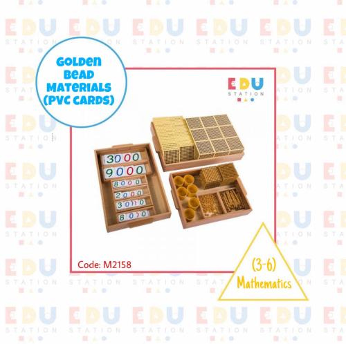 Golden Bead Materials (PVC Cards) - مجموعة الخرز ا...