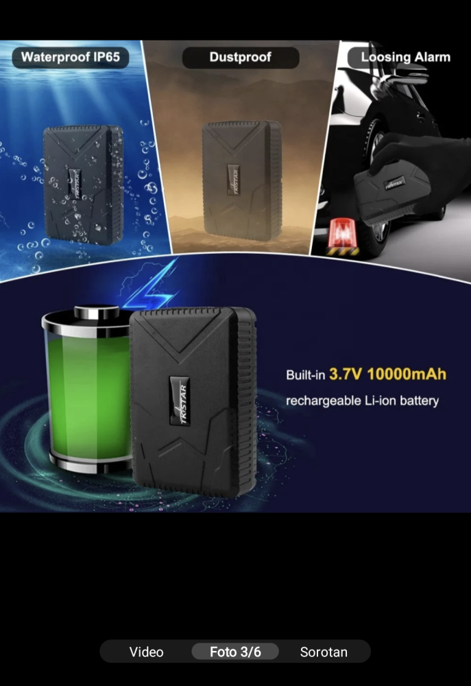 جهاز تتبع تك ستار بطاريه 10000 امبير