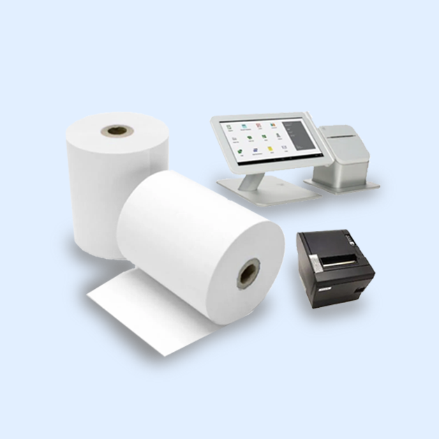 Thermal Receipt Paper Rolls 70x80mm - 50 Rolls - 50 لفة ورق حراري للكاشير 70x80 مم - ورق طابعة فواتير عالي الجودة
