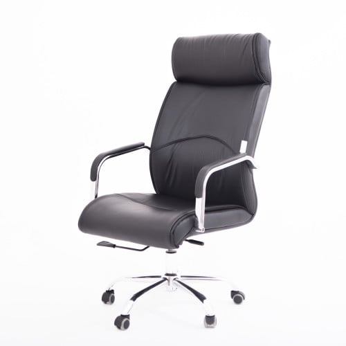 كرسي مكتبي جلد اسود YA-10BLACK