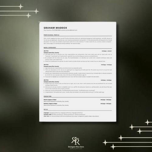 تصميم CV