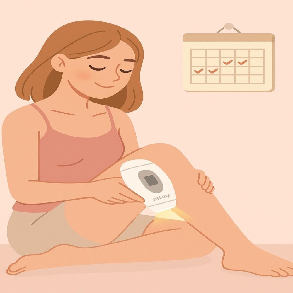 جدول جلسات إزالة الشعر المنزلي: متى تبدأ النتائج؟