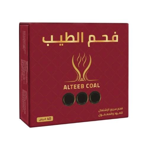 فحم الطيب سريع الاشتعال 40 قرص - صغير