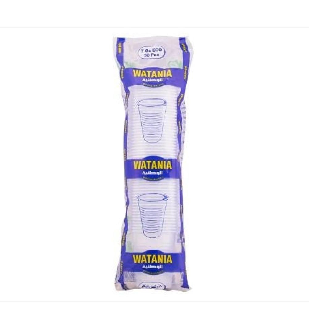وطنية كاسات بلاستيك 50 حبة