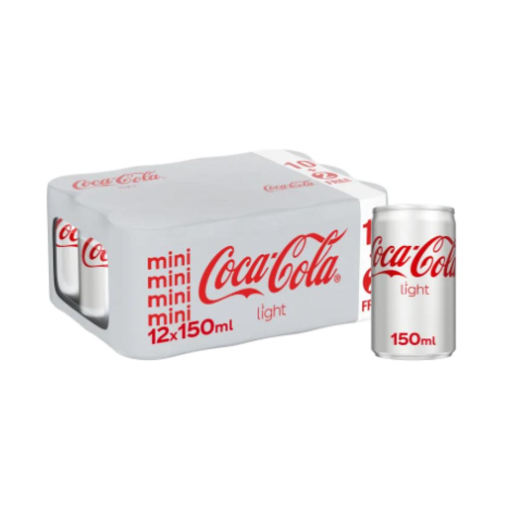 Coca Cola Light Can 12x150ml | إطعام اكسبريس
