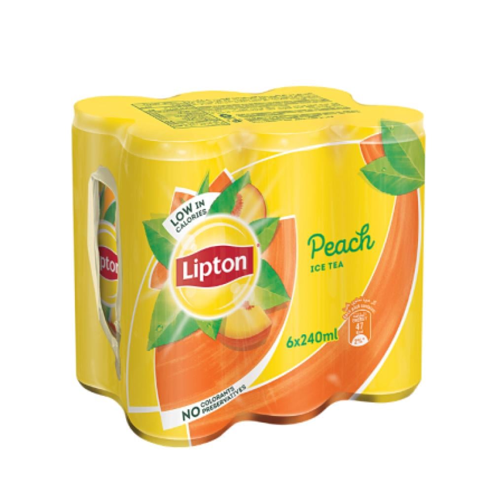 Lipton Peach Ice Tea 6x240ml - متجر إطعام اكسبريس