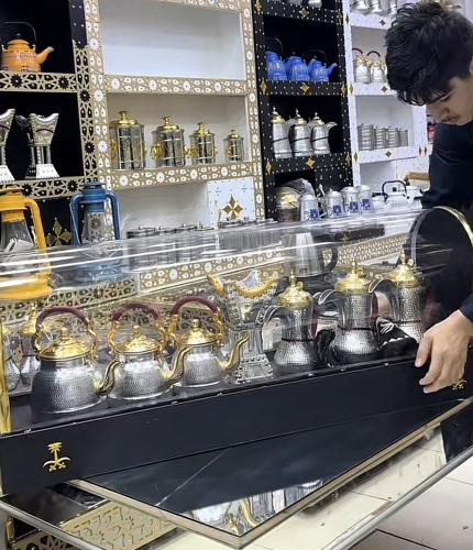 بوكس اسود دلال + اباريق + مبخره