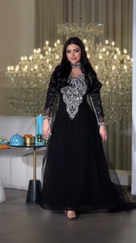 فستان سهرة تطريز كمبيوتر رااقي