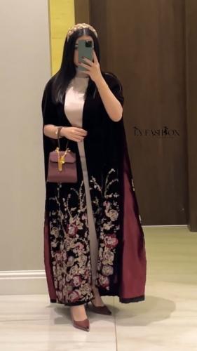 جلابيه باربي بشت جوخي تطريز كمبيوتر