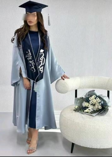 عبايات تخرج تفصيل وتطريز حسب الطلب قماش ياباني
