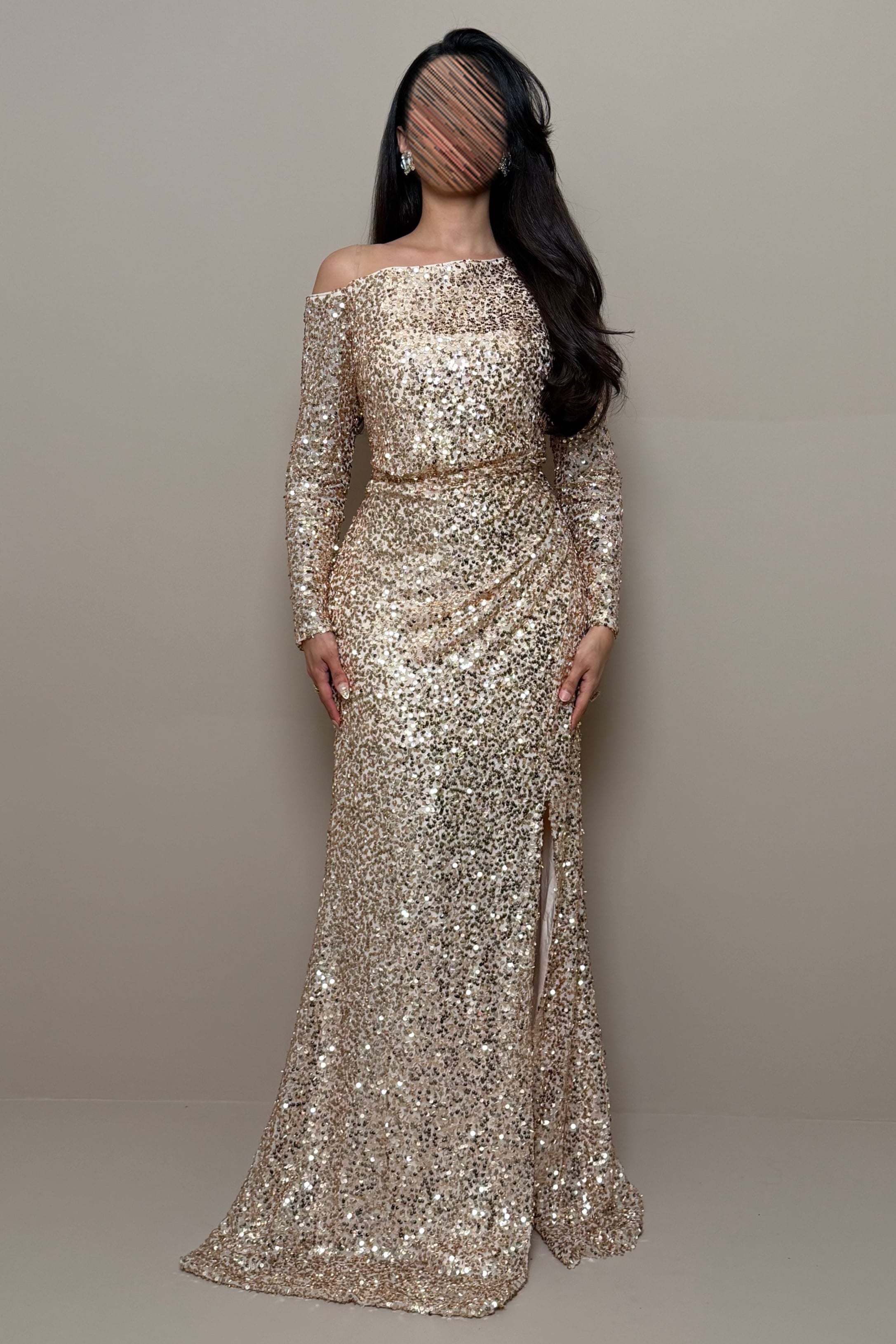 sequin gold wrap dress Spotlight Shine Sequin Wrap Dress in Gold