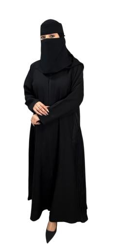عباية كريب مع كسرات من جنب مقاس 54