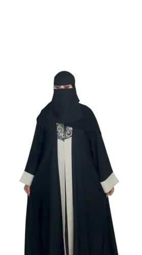 عباية نواعم مع لون بيج مقاس52