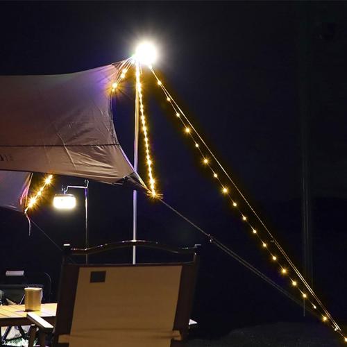 اضاءة التخييم قابلة للشحن ومضادة للماء