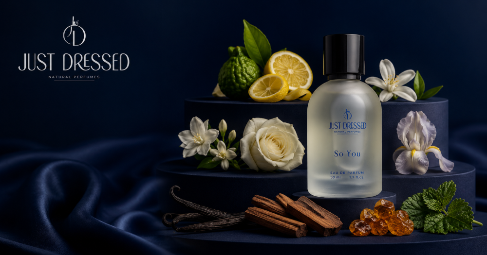 الهرم العطري ومراحل تطور نوتات العطر من Just Dressed
