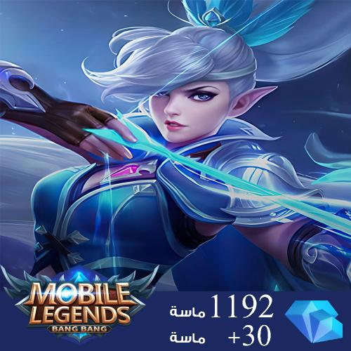 شحن جواهر موبايل ليجند 1192 ماسة+30 ماسة