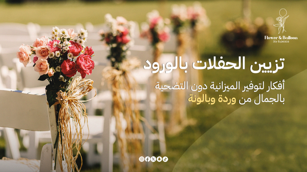 تزيين حفلات بالورود بميزانية محدودة: أفكار أنيقة من وردة وبالونة