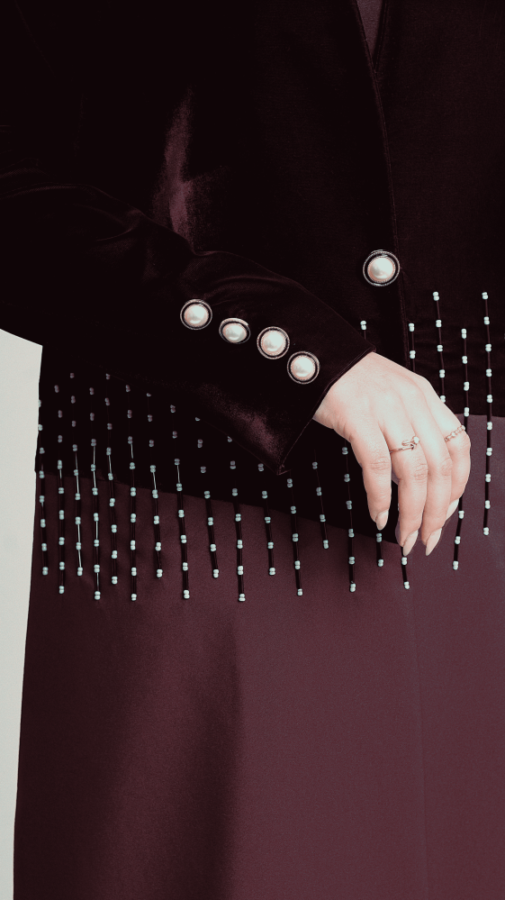 عبايه شتويه ملونه